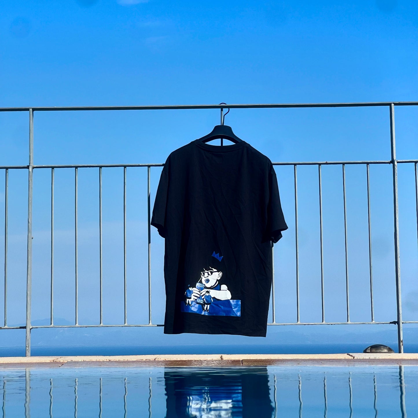 OVERSIZED COBALT BLUE PUSSY JUICE SHIRT