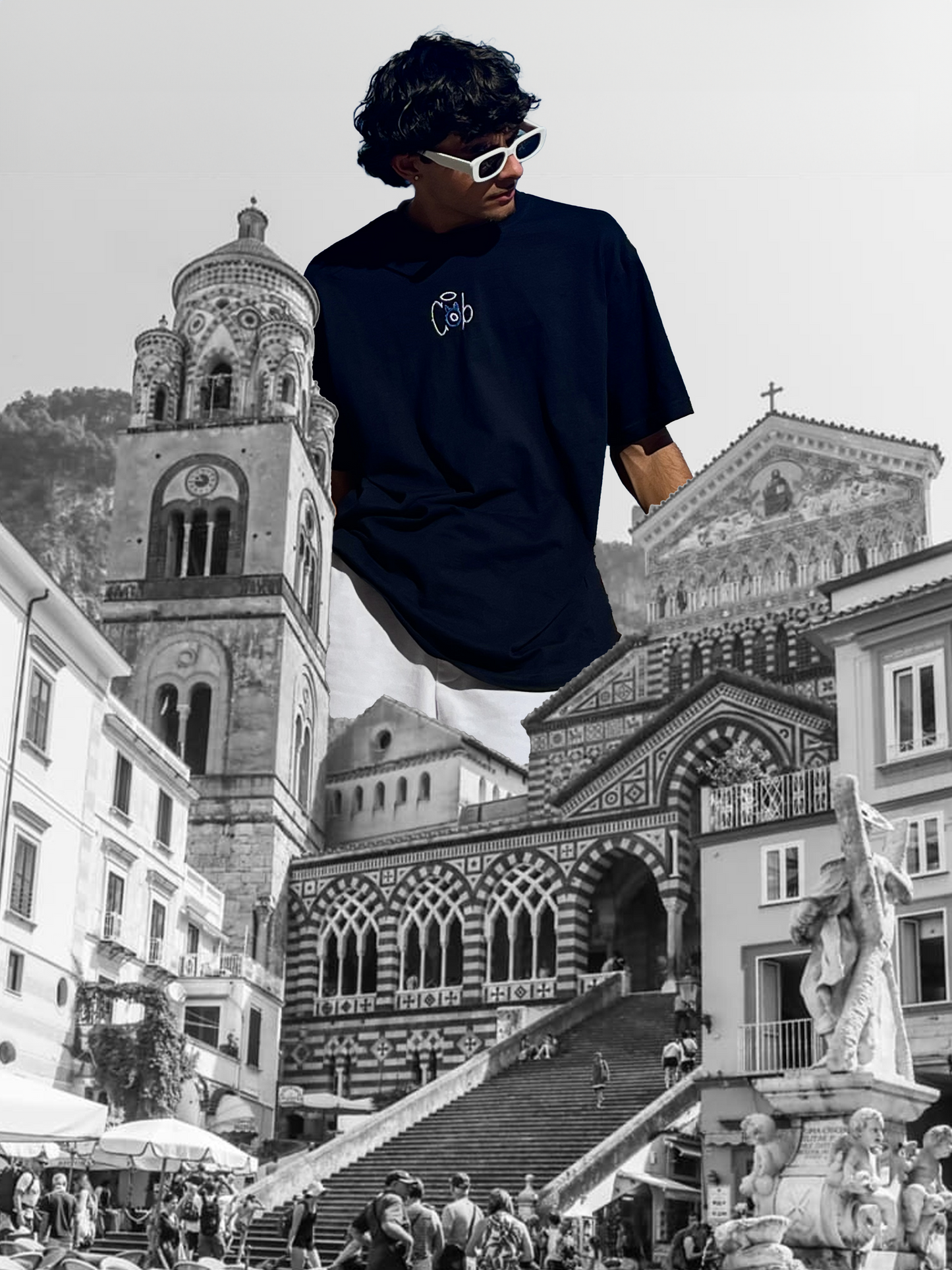 OVERSIZED COBALT BLUE PUSSY JUICE SHIRT