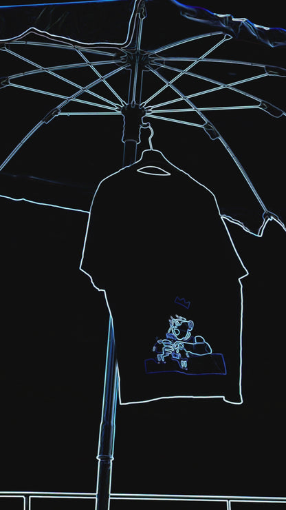 OVERSIZED COBALT BLUE PUSSY JUICE SHIRT